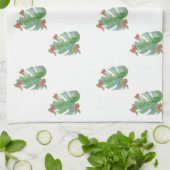 Botanische zomer decor keukenhanddoek (Gevouwen)