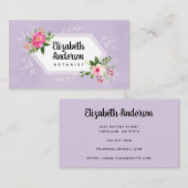 Botanist waterverf floral boho visitekaartje (Voorkant / Achterkant)