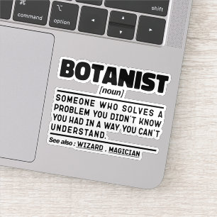 Botanist Zelfstandig naamwoord Botany Plant Lover Sticker
