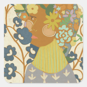 Botany Beauty Vierkante Sticker