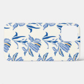 Botany Geometric Baroque Iris Flower Pattern. Seam Case-Mate iPhone Case (Achterkant (horizontaal))
