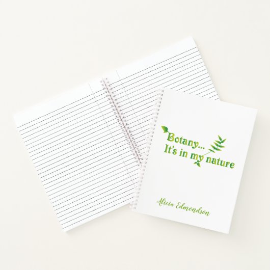 Botany Het zit in mijn Natuur Fun Notitieboek (Binnen)