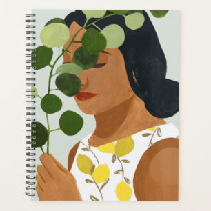 Botany Portrait - Femme avec verdure