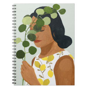 Botany Portret - Vrouw met Greenery Notitieboek
