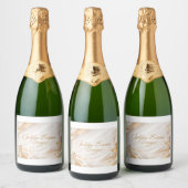 Botella con diseño personalizado que combina. sparkling wijnetiket (Flessen)