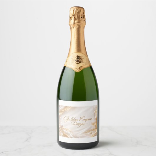 Botella con diseño personalizado que combina. sparkling wijnetiket (Voorkant)
