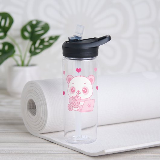 Botella de Agua  Panda Boba Tea Waterfles (Yoga (Gedraaid)  )