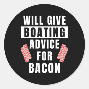 Boten Advies Voor Con Kapitein Botenbouwer Grappig Ronde Sticker