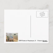 boten bij de napeaque, de Hamptons Briefkaart (Achterkant)