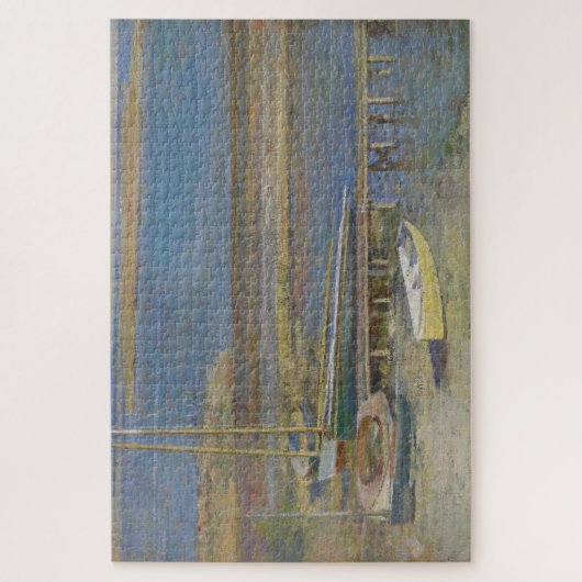 Boten bij een aanlegplaats (New England Landschap) Legpuzzel (Verticaal)