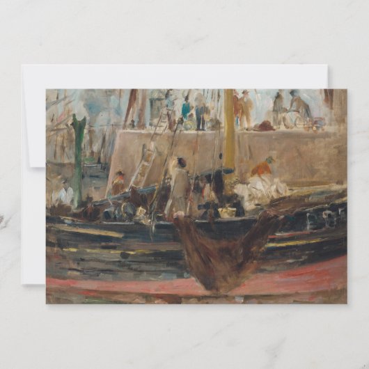 Boten bij Quay | Berthe Morisot (Voorkant)