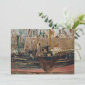 Boten bij Quay | Berthe Morisot (Staand voorkant)