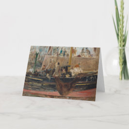 Boten bij Quay | Berthe Morisot Kaart