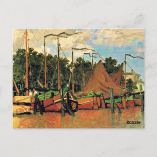 Boten bij Zaandam van Claude Monet, Briefkaart