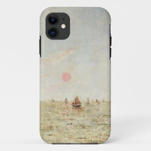 Boten bij zonsopgang (olieverf op paneel) iPhone 11 hoesje