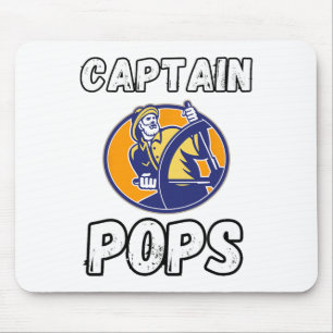 Boten Boot Eigenaar Kapitein Pops Vader Ponton Opa Muismat