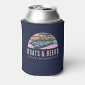 Boten en bieren Bachelor Party Cooler (Blikje Achterkant)