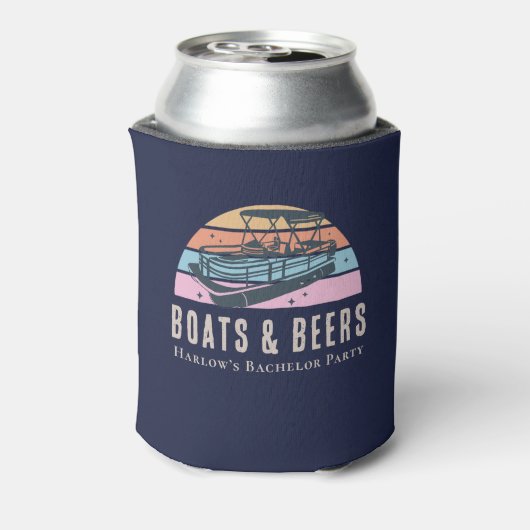 Boten en bieren Bachelor Party Cooler (Blikje Achterkant)