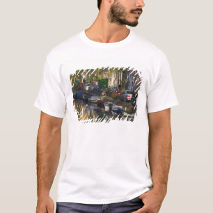 Boten en gebouwen langs de grachtengordel, t-shirt