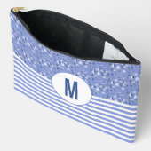 Boten en strepen nautisch monogram etui (Open)