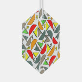 Boten en Vissen Glas Ornament (Voorkant Rechts)