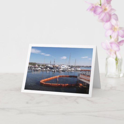 Boten haven in Paphos, Cyprus Kaart (Orchidee)