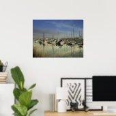 Boten in de haven poster (Thuiskantoor)
