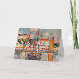 Boten in de haven   Samuel John Peploe Kaart