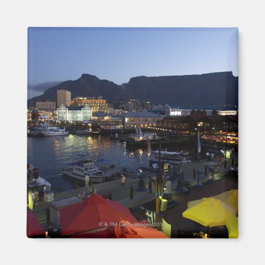 Boten in de haven, Zuid-Afrika Magneet (Voorkant)