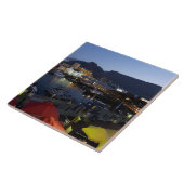 Boten in de haven, Zuid-Afrika Tegeltje (Zijkant)