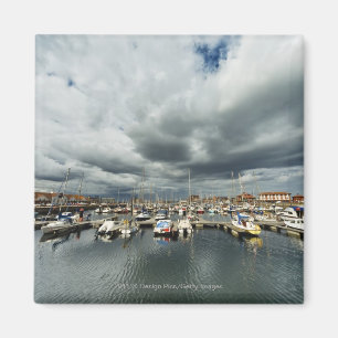 Boten in een haven magneet