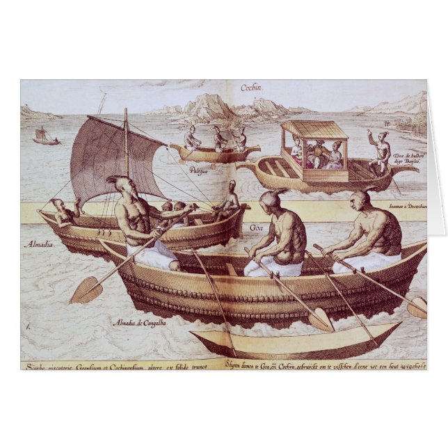 Boten in Goa (Voorkant Horizontaal)