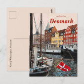 Boten in Kopenhagen Briefkaart Denemarken (Voorkant / Achterkant)
