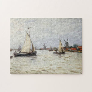 Boten in Nederland bij de Zaandam Monet Fine Art Legpuzzel
