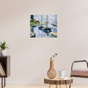 Boten in rust, bij Petit-Gennevilliers, Poster