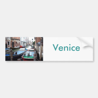 Boten in Venetië Bumpersticker