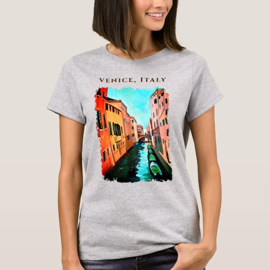 Boten in Venetië, Italië T-shirt (Voorkant)