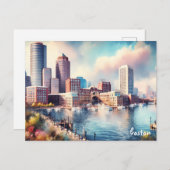 Boten kopen Reizen Vintage boston briefkaarten (Voorkant / Achterkant)