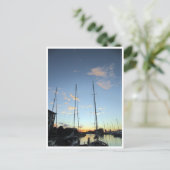 boten met een veiler briefkaart (Staand voorkant)