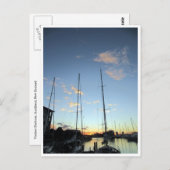 boten met een veiler briefkaart (Voorkant / Achterkant)