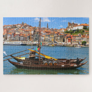 Boten met wijnvat, Porto, Portugal Legpuzzel
