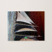 Boten onder zeilen legpuzzel (Horizontaal)