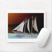 Boten onder zeilen muismat (Met muis)