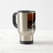 Boten onder zeilen reisbeker (Voorkant links)