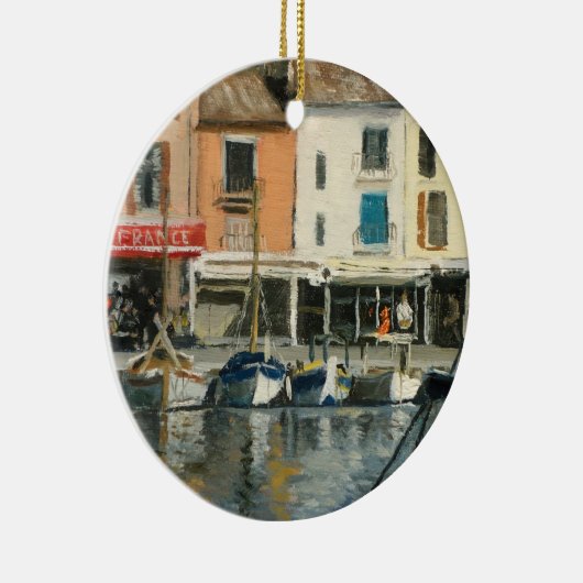 Boten op Cassis Provence Frankrijk Keramisch Ornament (Rechts)