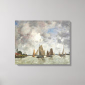 boten op de vleesverf canvas afdruk (Voorkant)