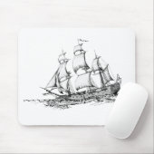 boten op het water muismat (Met muis)