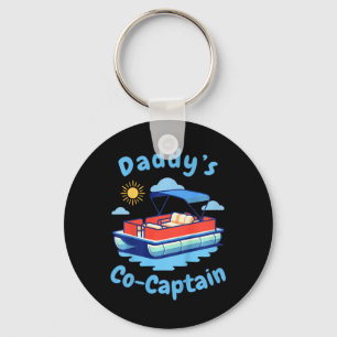 Boten varende Papa's Co-capitein Pontonboot Kind V Sleutelhanger