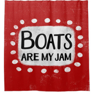 Boten zijn mijn jam douchegordijn