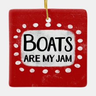 Boten zijn mijn jam Ornament
